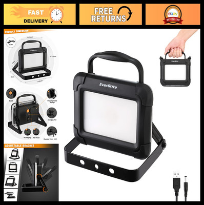 1500 Lumen Rechargeable LED Work Light with Stand, Portable Auto Repair Light, A