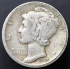1935-D 10C Mercury Dime Semi-Key Date GOOD (#8610)