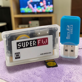 SuperFW Nintendo Game Boy Advance Flash Cart with 2 Gigabyte SD Memory Card