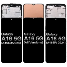 For Samsung Galaxy A16 5G A166U A166P LCD Display Touch Screen Replacement±Frame