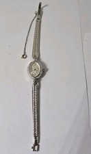 Vintage Dufonte Ladies Windup Watch Silver Tone