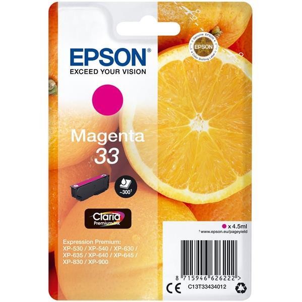 Original Epson Druckerpatrone T3343 Rot FüR Expression Premium XP-530 Xp 530-image