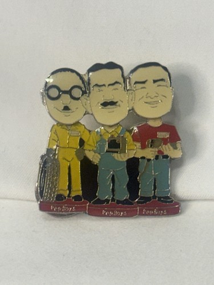 #ad #ad Vintage PEP BOYS Bobble Head Lapel Pin Manny Moe Jack Auto Parts $12.99
