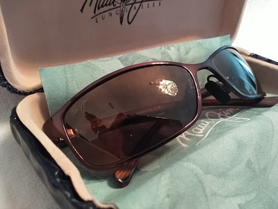 Maui Jim Shoreline MJ 114 25 Gloss Brown Frame - HCL Bronze  display picture 1