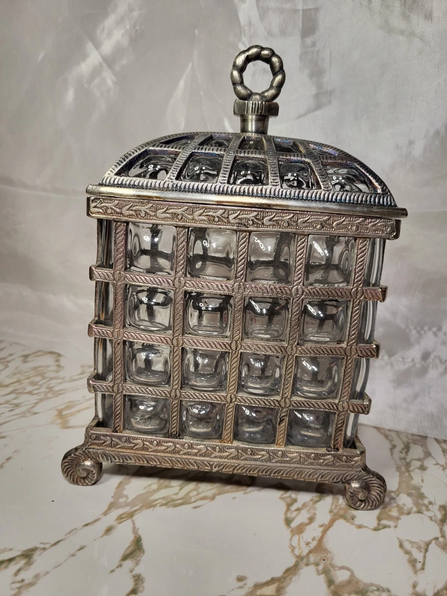 Glass Silver Collectible Boxes, Jars & Tins for sale | eBay
