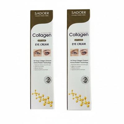 2x Eye Cream Collagen Anti-Wrinkle Hydrating Firming Skin Smooth Radiant Glow