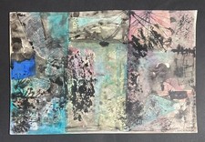 Loïc DUBIGEON "Composition collage" Technique mixte signée et datée 1956