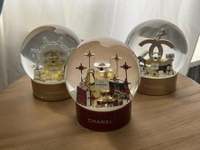 ULTRA RARE Chanel VIP Snow Globe 3-Piece Set-Limited Edition Holiday Collection
