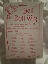Bell PRECIOUS Doll Wig 13-14 PALE BLONDE SHEEN Short Layers W Baby Curls