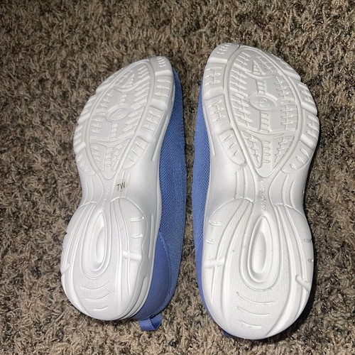 Easy Spirit Brinley Slip-On Sneaker Women's Size 7 Wide Blue Purple Mesh New - Picture 7 of 7