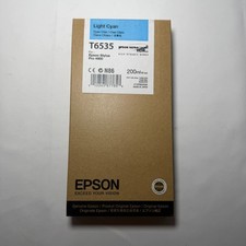 Genuine Epson Stylus Pro 4900 Light Cyan T6535 Ink Cartridge 200ml New See Date