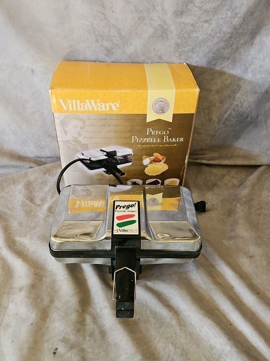 VILLAWARE PREGO PIZZELLE BAKER 3600-NS with ORIGINAL BOX TESTED & WORKS GREAT