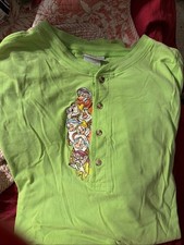 Vintage Disney 90  s Snow White Seven Dwarfs Embroidered Night Shirt Henley OSFA