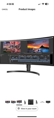 LN - LG 34WN80C-B 34 inch 21:9 Curved UltraWide WQHD IPS Monitor with USB Type-C