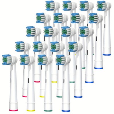 20 Aufsteckbürsten für Oral B Ersatzbürsten Zahnpflege Bürstenköpfe Zahnbürsten