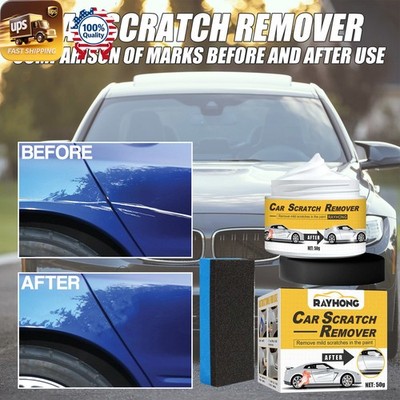 Scratch Remover Paste for Cars with Sponge for Light Surface Scratch Repair