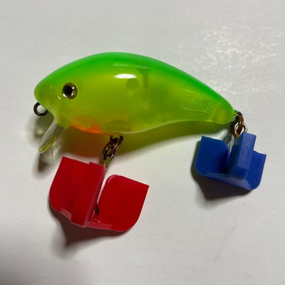 Manns Baby 1-Minus Crankbait alter Köder unbenutzt Box gelagert