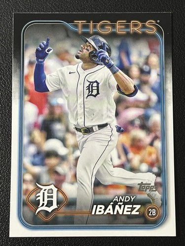 2024 Topps #25 Andy Ibáñez Aqua Detroit Tigers
