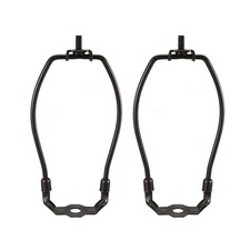 2pcs Lamp Harp Holder 6 Inch Chocolate for Table and Floor Lamps for Table Lamp