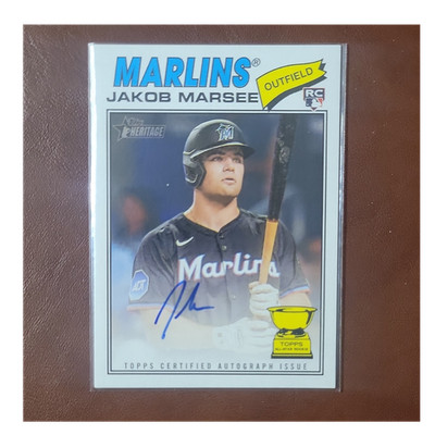 2026 Topps Heritage Jakob Marsee RC Auto Real One ROA-JMA