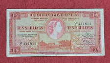 EEBC26404#BERMUDA 10 SHILLINGS ,QEII. 1957