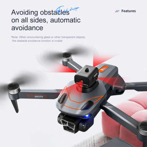 Brushless Aerial Photography Triple Camera Drone Obstacle Avoidance Toy Airplane - Picture 17 of 20