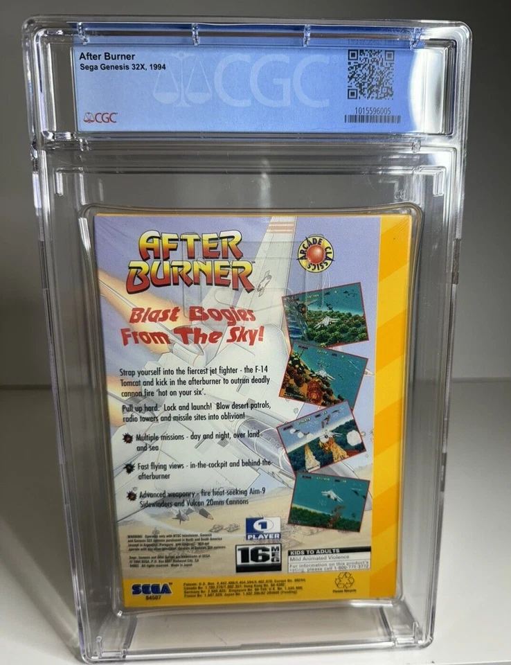 8.5 A+ After Burner (Sega Genesis 32X 1994) CGC Graded New Sealed NOT WATA / PSA - Image 4 of 4
