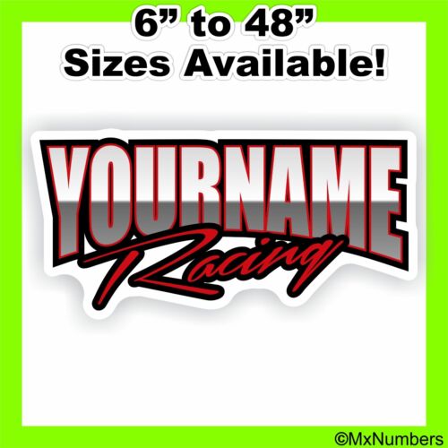 Custom Name Racing Trailer Decal Car IMCA Model Modified Sprint Stock Track - Picture 17 of 17