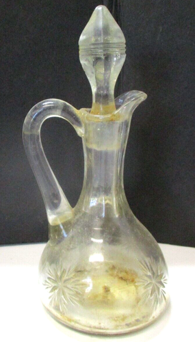 Vintage mundgeblasene Glas Kruzifix Starburst Design