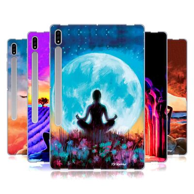 OFFICIAL P.D. MORENO YOGA SILHOUETTES SOFT GEL CASE FOR SAMSUNG TABLETS 1