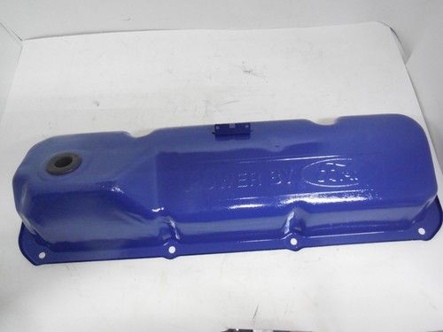 PAIR 1970 1971 FORD 351C 4V POWER BY FORD VALVE COVERS W/ DRIPPERS cover - Picture 5 of 10
