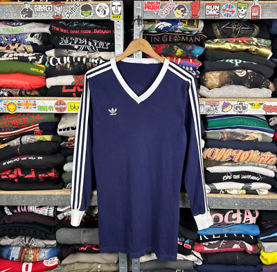 VINTAGE 70s / 80s ADIDAS TEMPLATE SOCCER JERSEY FOOBALL SHIRT WEST