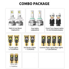 H13 H10 LED Headlight Interior Exterior Lights Bulbs for Ford F-150 2004-2008 US