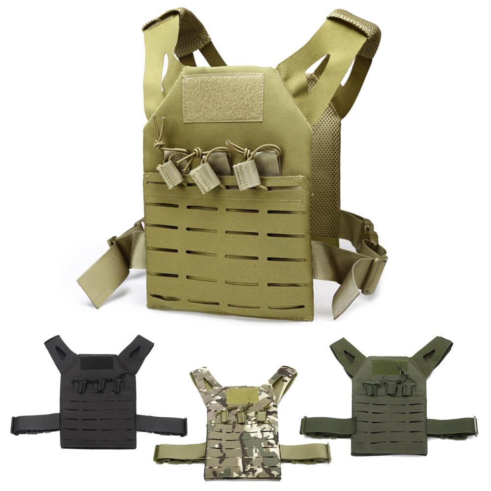 Vest Tactical Hunting Military Utility Combat CS Game Vest Kid's Camo Molle Vest-image