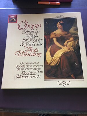 Chopin Sämtliche Werke Klavier Orchester 3 LP Box Alexis Weissenberg 8034