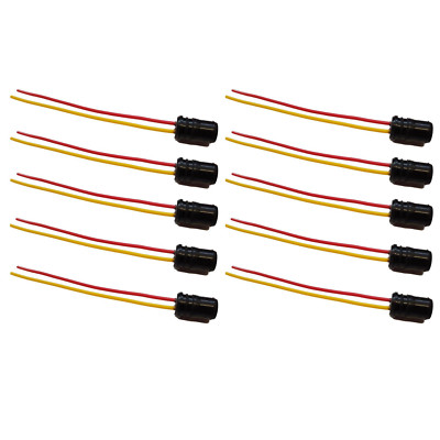 10x T10 Stecker W5W Standlicht Gummi Fassung Sockel W2,1x9,5d Lampenfassung Kfz