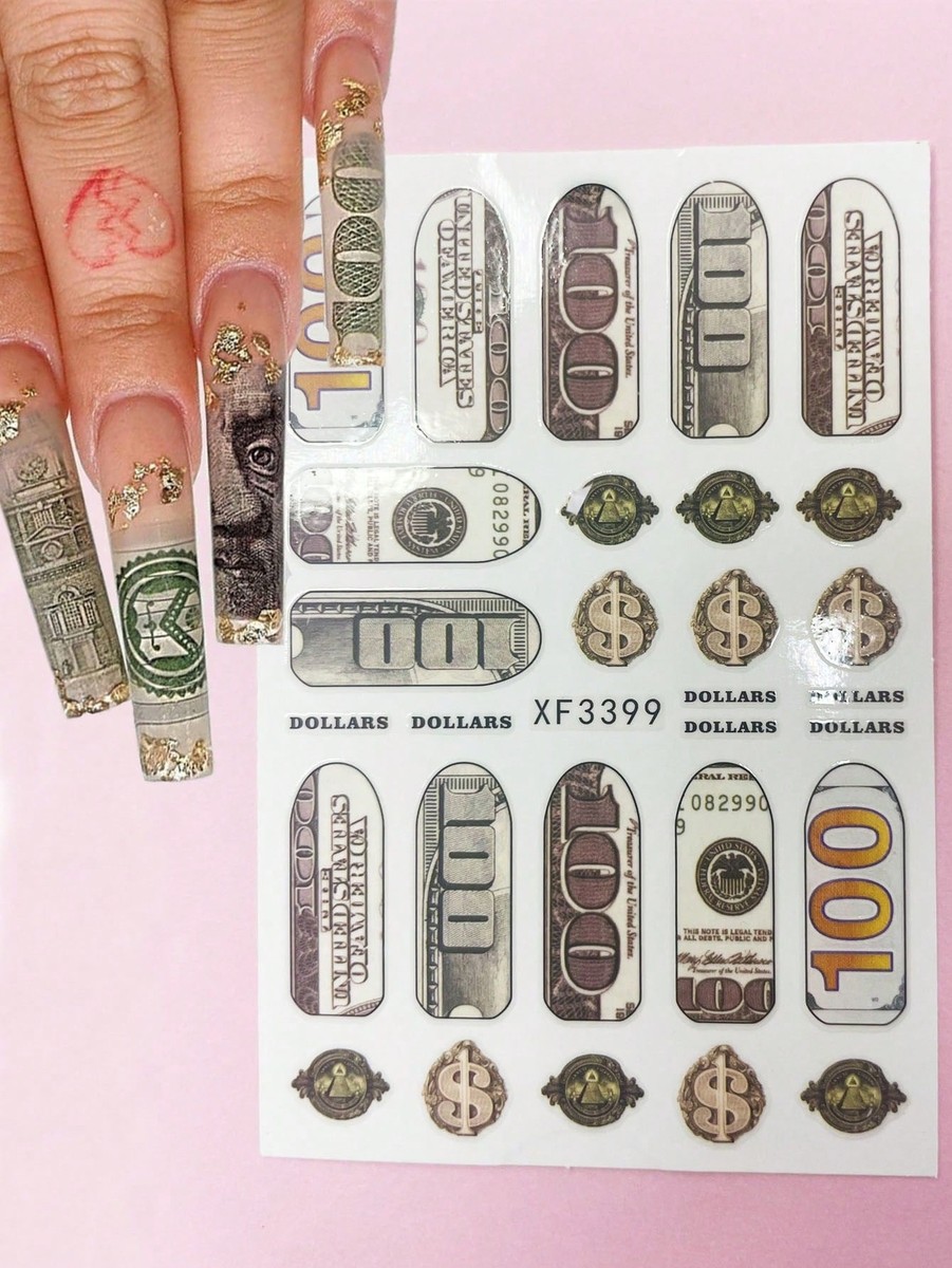 Kit Nail Art - Stickers, Diamants, Os, Dollars, Décalcomanies Pour Ongles