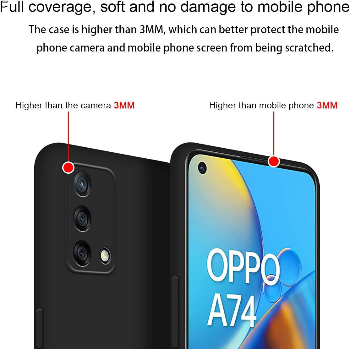 CUSTODIA BACK COVER CASE COLOR per OPPO A74 4G + PELLICOLA VETRO TEMPERATO