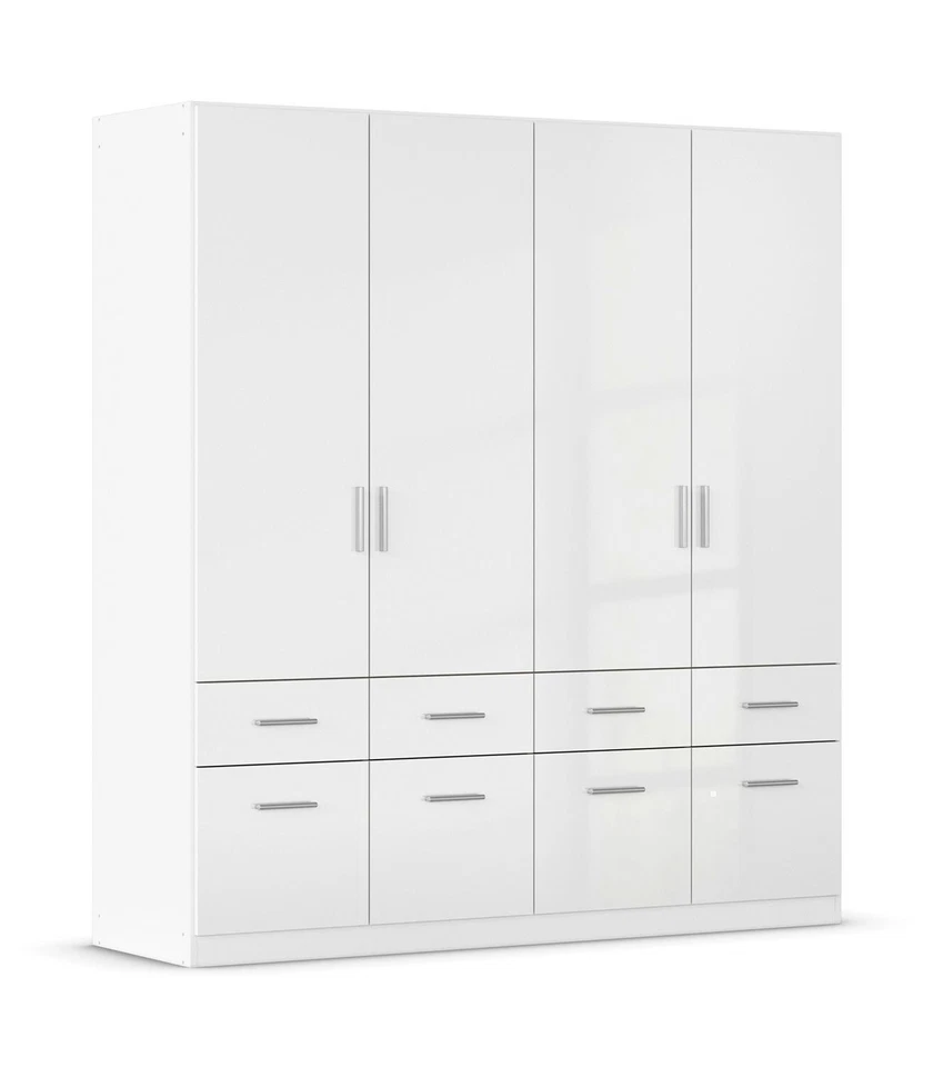 Rauch Celle Kleiderschrank Drehtürenschrank Schlafzimmer Türen Schubladen Weiß