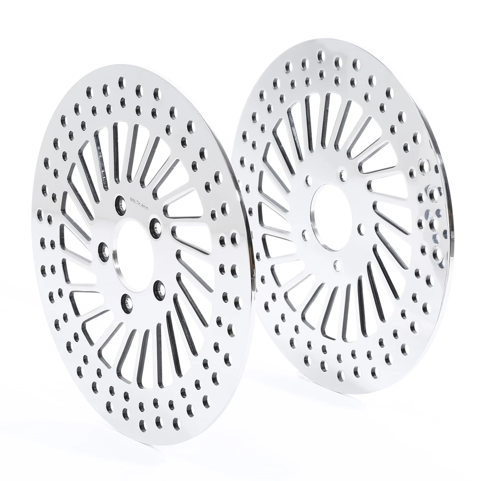 11.5" Front Brake Rotors &Bolts Fit For Harley Touring Electra Street Road Glide - Image 2 of 4