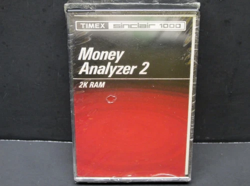 Money Analyzer 2, Timex Sinclair 1000, 1982, Cassette, New & Sealed