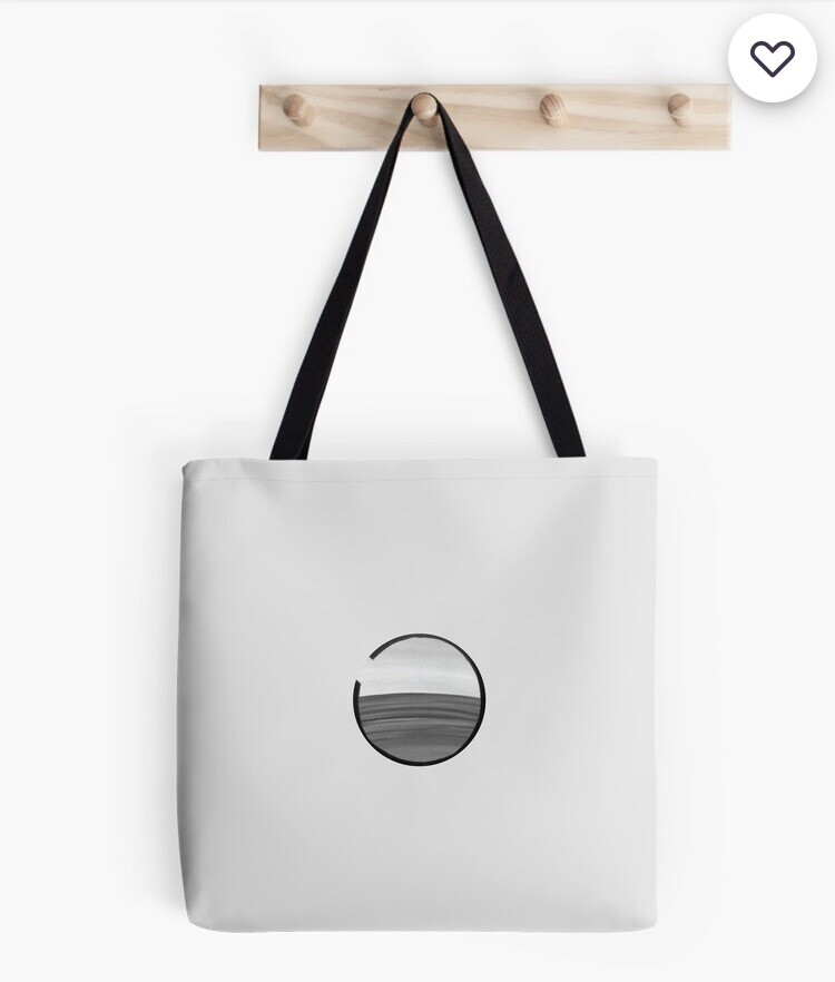 Reusable Medium Tote Bag with Original Watercolor Art by CaringCreation-image