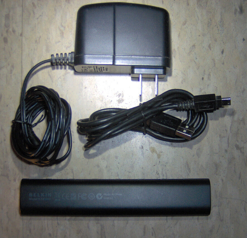 Used USB 2.0 Ultra Slim Powered Hub + Adapter 7 port Mobile small BELKIN F4U041 - Picture 13 of 16