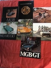 Vintage MG Cars Brochures 7 brochures of the 60's and 70's