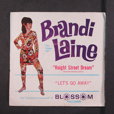 BRANDI LAINE: haight street dream / let's go away BLOSSOM 7'' Single 45 RPM