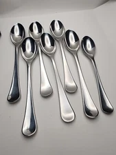 Gourmet Settings LYRIC  6 Oval Soup Spoons & 1 Teaspoon