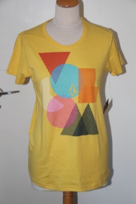 Original VOLCOM Blinder Long T-Shirt Gelb Gr. L Neu