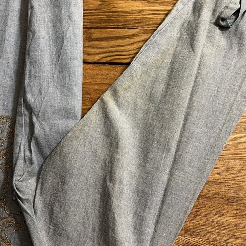 Vintage 60er 70er Baumwolle Denim Chambray Hemd Ely Pufffarbe Custom Deadstock - Bild 17 von 17