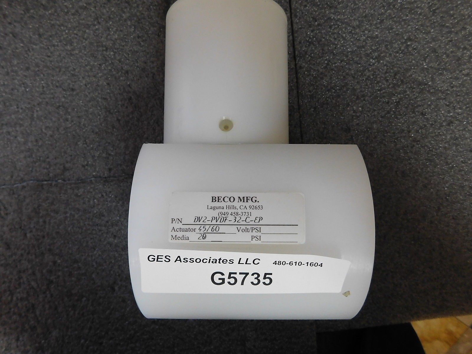 BECO MFG DV2PVDF32CEP VALVE EE WASH DRAIN eBay