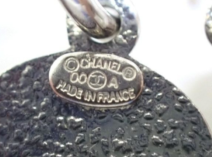 CHANEL CC Logo 00A Swing Dangle Stud Earrings Sil… - image 3